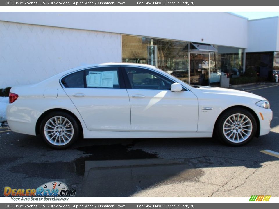 2012 BMW 5 Series 535i xDrive Sedan Alpine White / Cinnamon Brown Photo #2