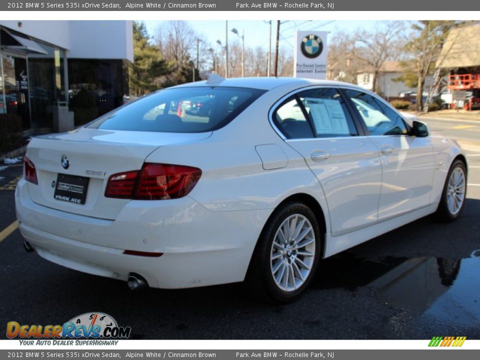 2012 BMW 5 Series 535i xDrive Sedan Alpine White / Cinnamon Brown Photo #3