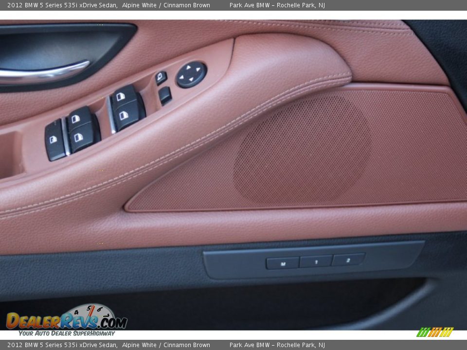 2012 BMW 5 Series 535i xDrive Sedan Alpine White / Cinnamon Brown Photo #9