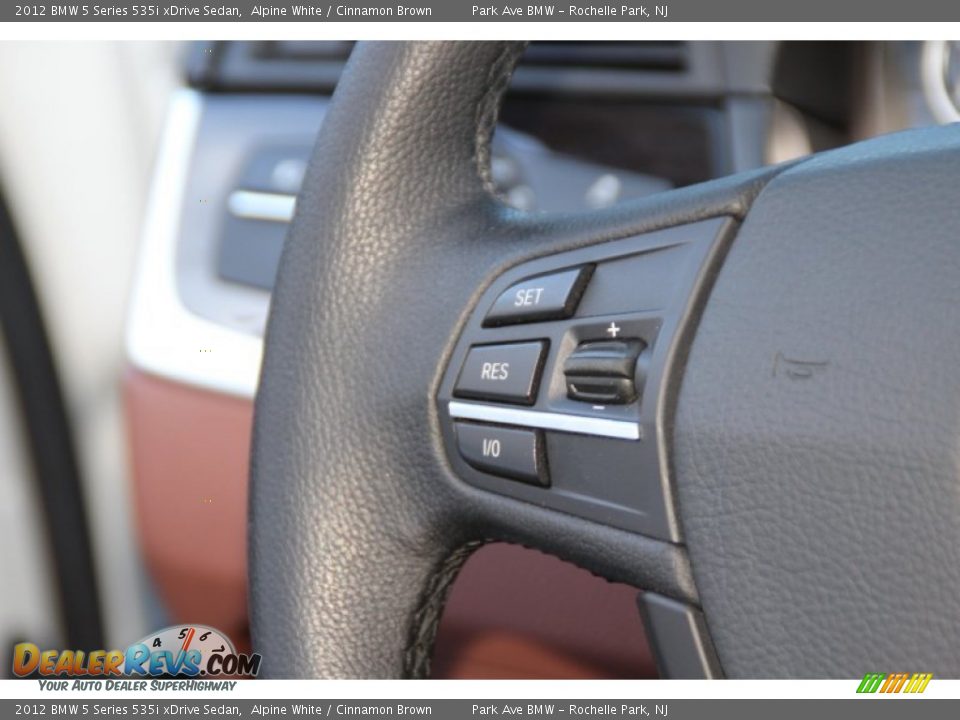 2012 BMW 5 Series 535i xDrive Sedan Alpine White / Cinnamon Brown Photo #19