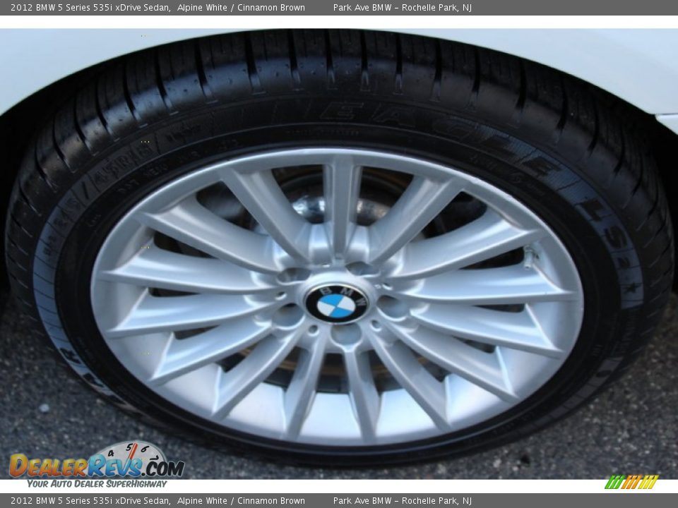 2012 BMW 5 Series 535i xDrive Sedan Alpine White / Cinnamon Brown Photo #33