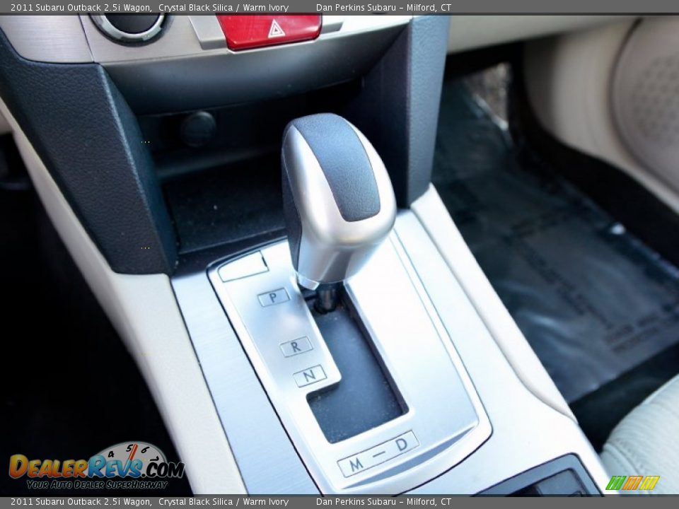 2011 Subaru Outback 2.5i Wagon Crystal Black Silica / Warm Ivory Photo #14