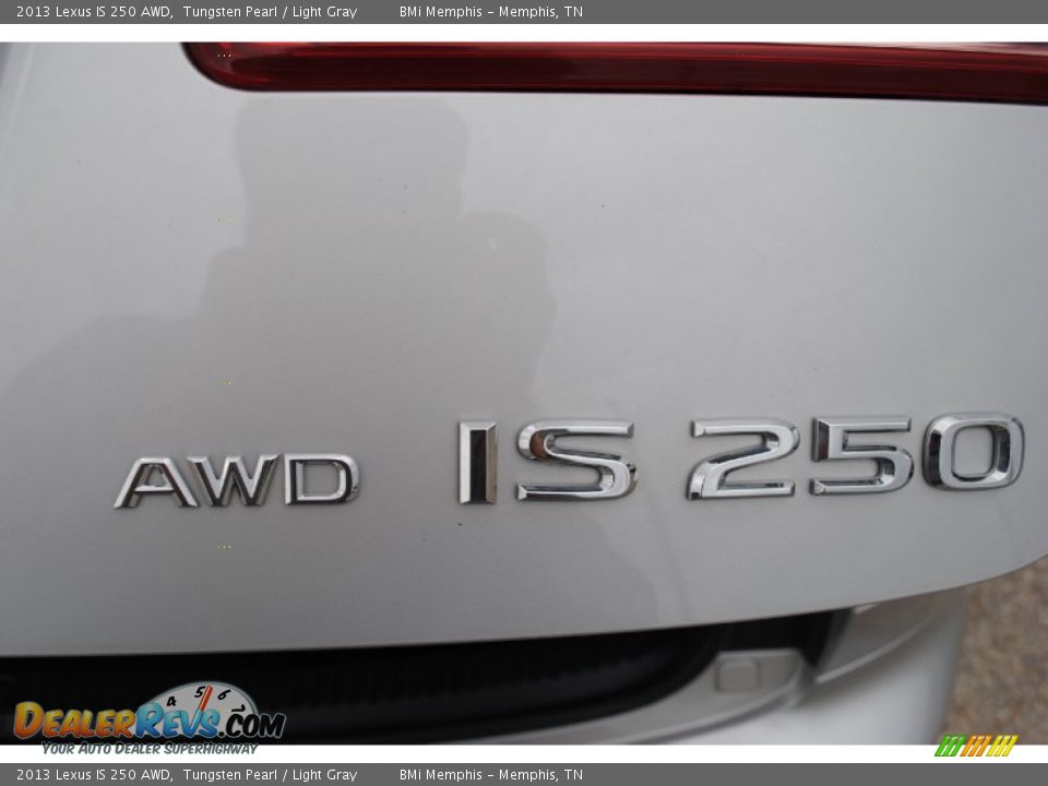 2013 Lexus IS 250 AWD Tungsten Pearl / Light Gray Photo #35