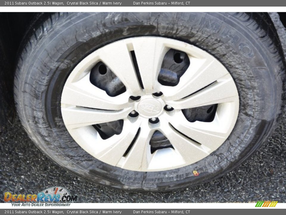 2011 Subaru Outback 2.5i Wagon Crystal Black Silica / Warm Ivory Photo #22