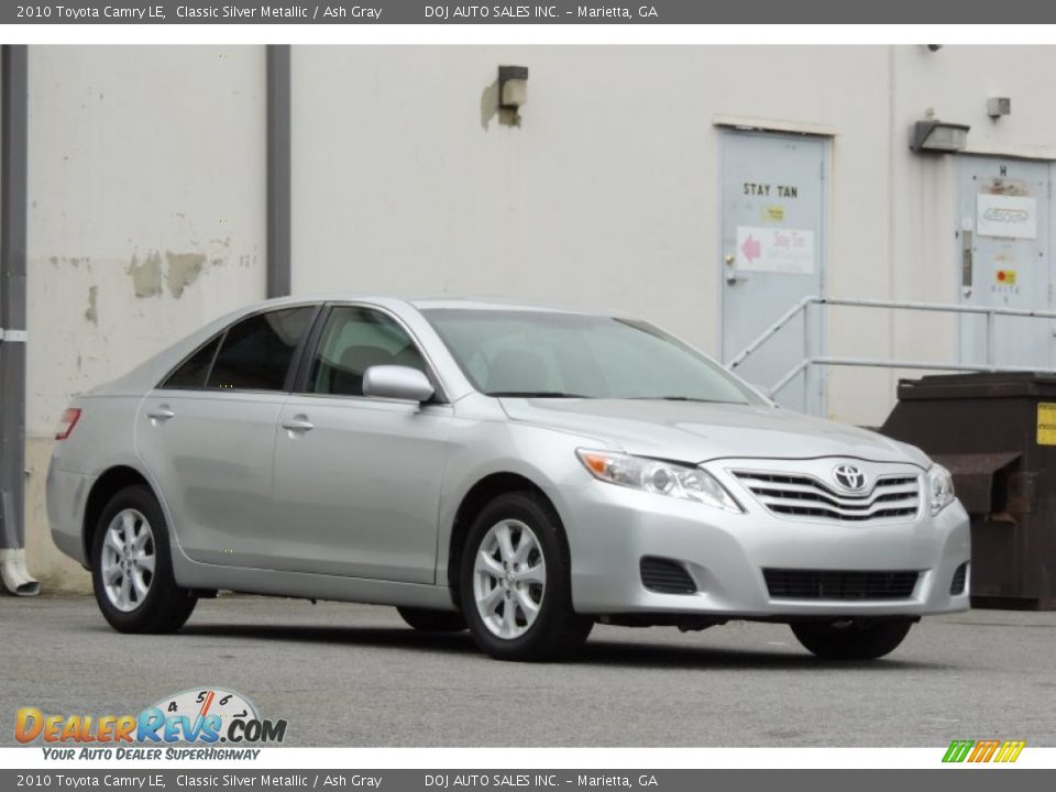 2010 Toyota Camry LE Classic Silver Metallic / Ash Gray Photo #2