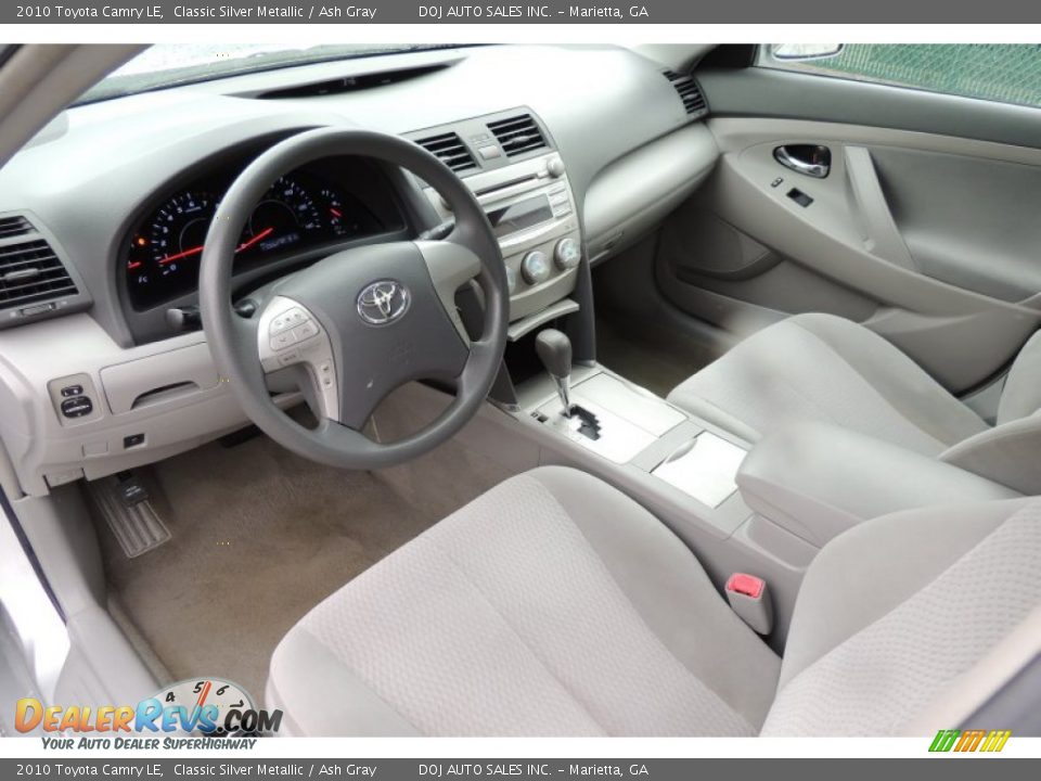Ash Gray Interior - 2010 Toyota Camry LE Photo #10