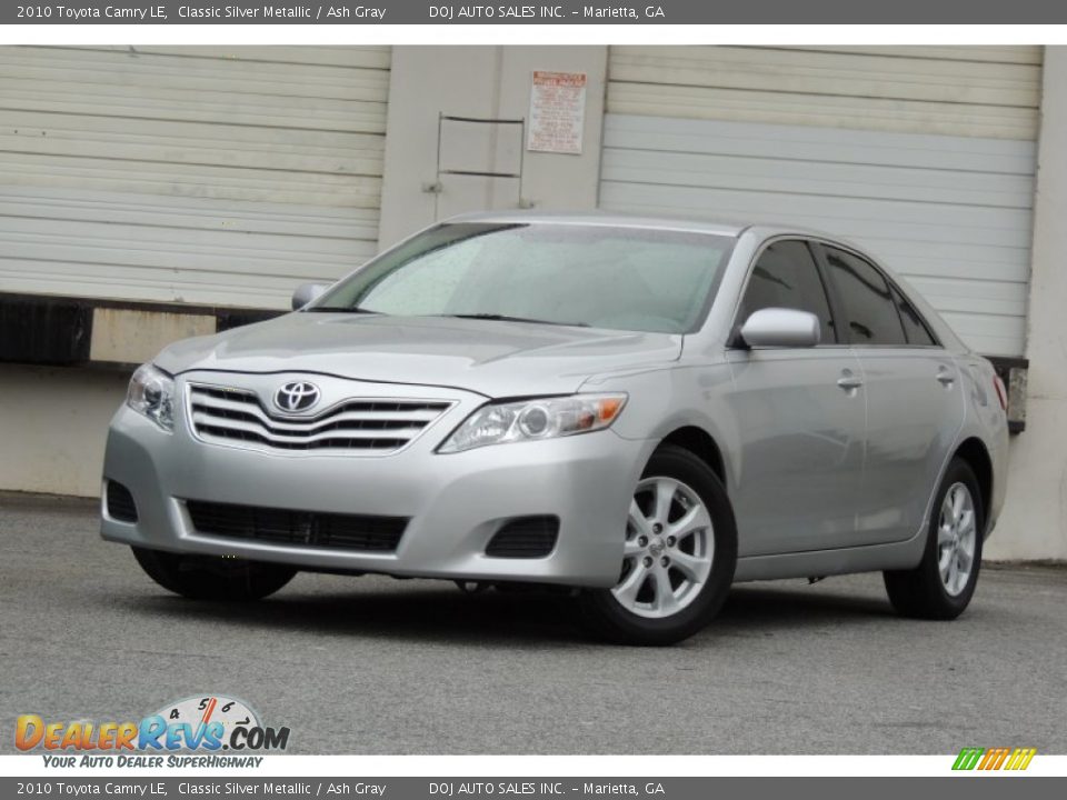 2010 Toyota Camry LE Classic Silver Metallic / Ash Gray Photo #18