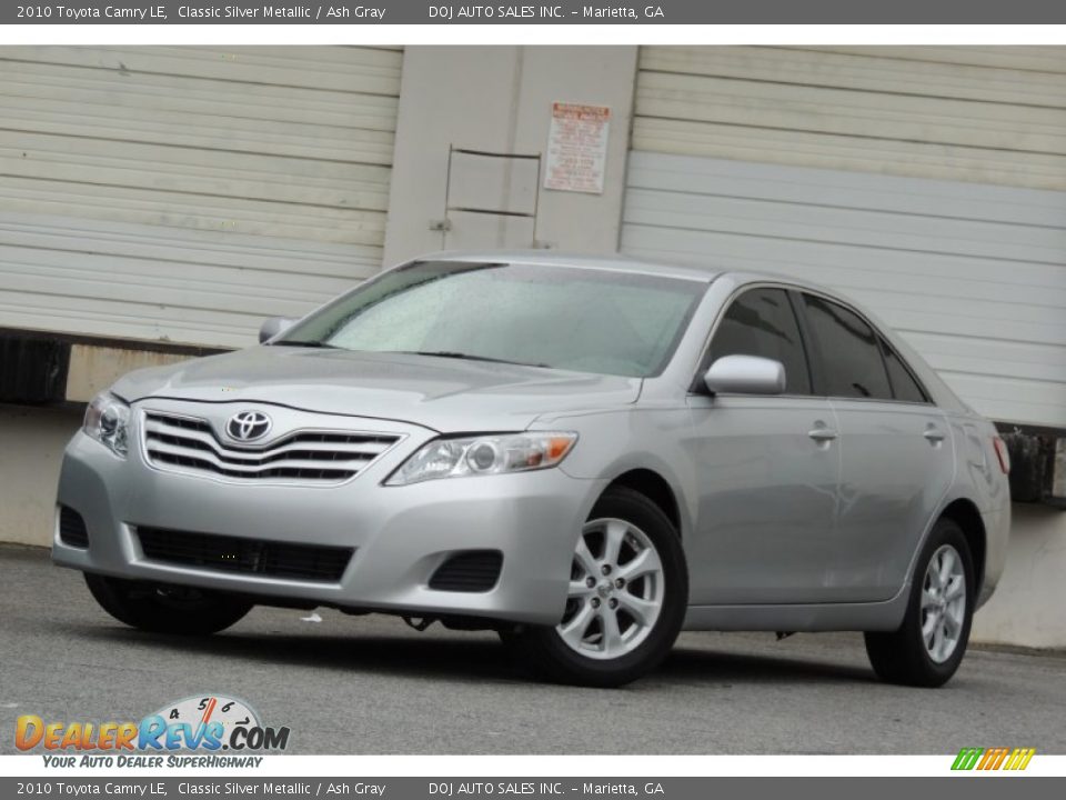 2010 Toyota Camry LE Classic Silver Metallic / Ash Gray Photo #20