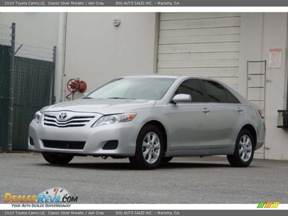 2010 Toyota Camry LE Classic Silver Metallic / Ash Gray Photo #23