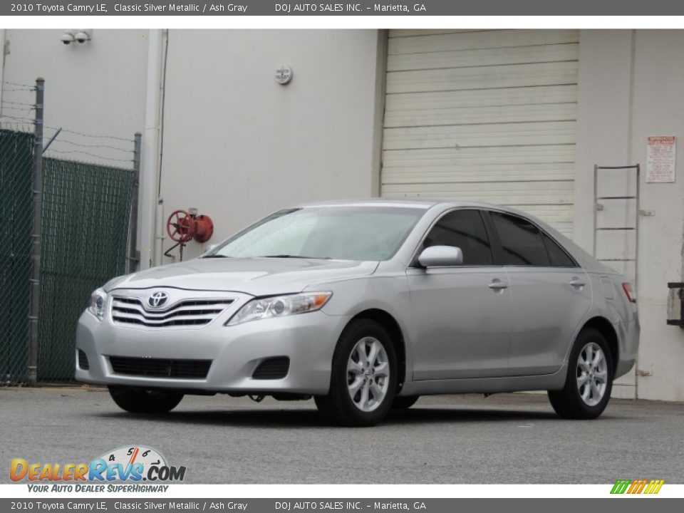2010 Toyota Camry LE Classic Silver Metallic / Ash Gray Photo #24