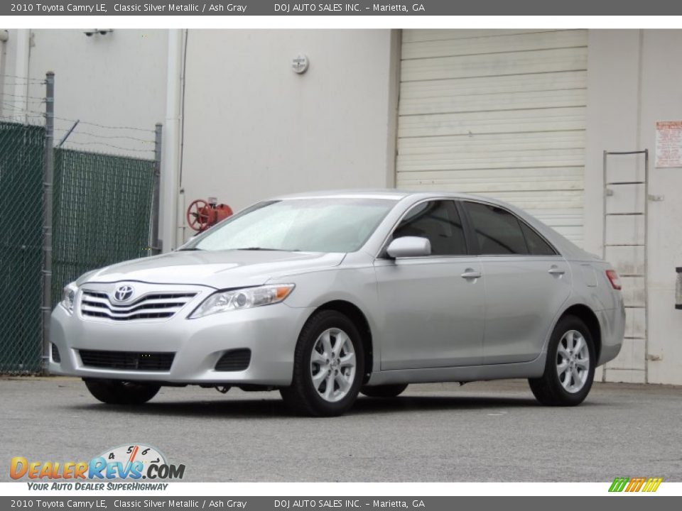 2010 Toyota Camry LE Classic Silver Metallic / Ash Gray Photo #26