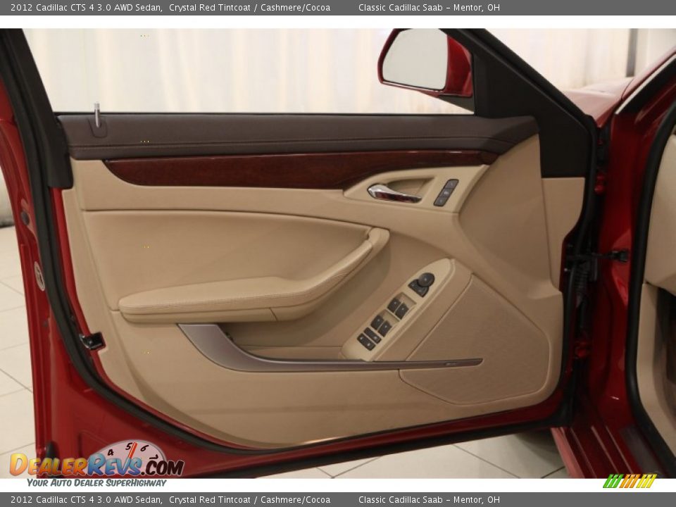 2012 Cadillac CTS 4 3.0 AWD Sedan Crystal Red Tintcoat / Cashmere/Cocoa Photo #4