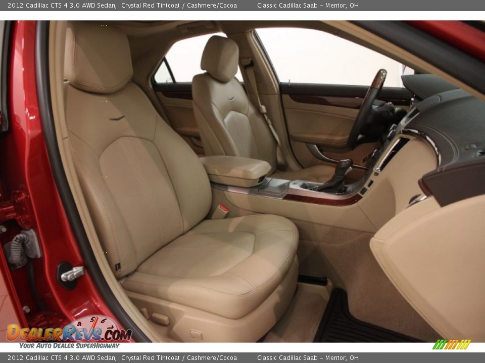 2012 Cadillac CTS 4 3.0 AWD Sedan Crystal Red Tintcoat / Cashmere/Cocoa Photo #11