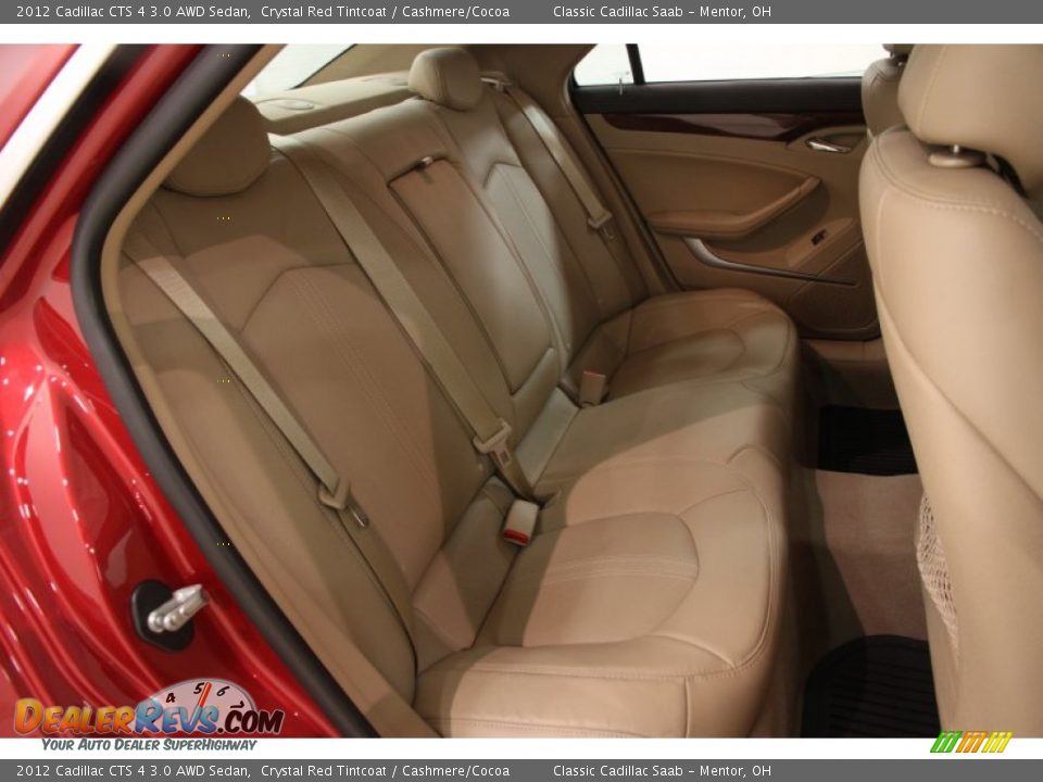 2012 Cadillac CTS 4 3.0 AWD Sedan Crystal Red Tintcoat / Cashmere/Cocoa Photo #12