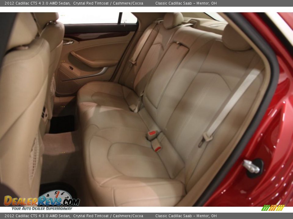 2012 Cadillac CTS 4 3.0 AWD Sedan Crystal Red Tintcoat / Cashmere/Cocoa Photo #13