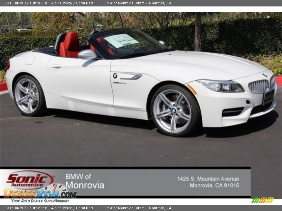 2015 BMW Z4 sDrive35is Alpine White / Coral Red Photo #1