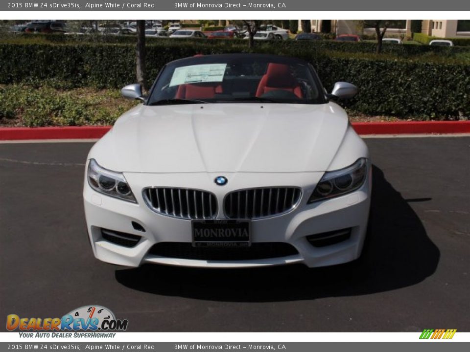 2015 BMW Z4 sDrive35is Alpine White / Coral Red Photo #3