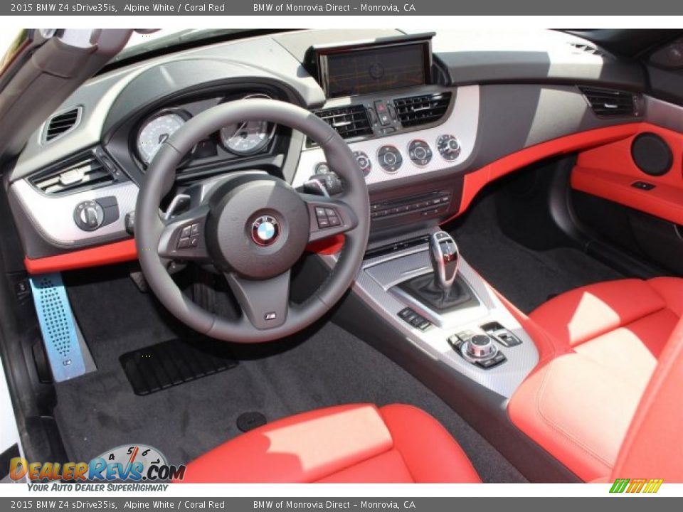 Coral Red Interior - 2015 BMW Z4 sDrive35is Photo #5