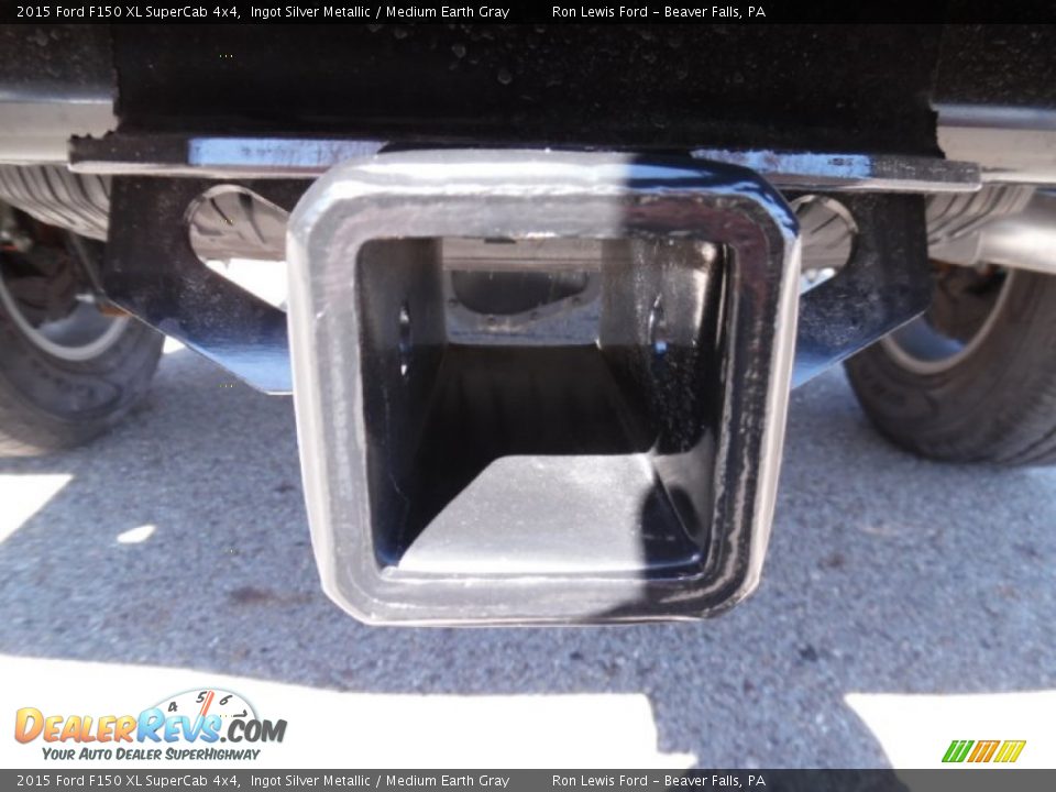 2015 Ford F150 XL SuperCab 4x4 Ingot Silver Metallic / Medium Earth Gray Photo #8