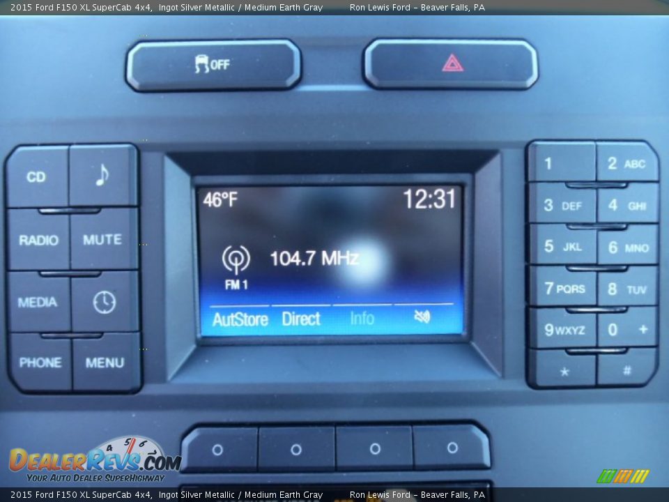 Audio System of 2015 Ford F150 XL SuperCab 4x4 Photo #15