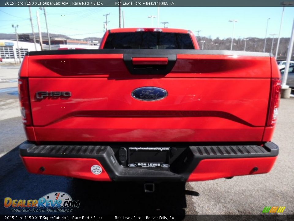 2015 Ford F150 XLT SuperCab 4x4 Race Red / Black Photo #7