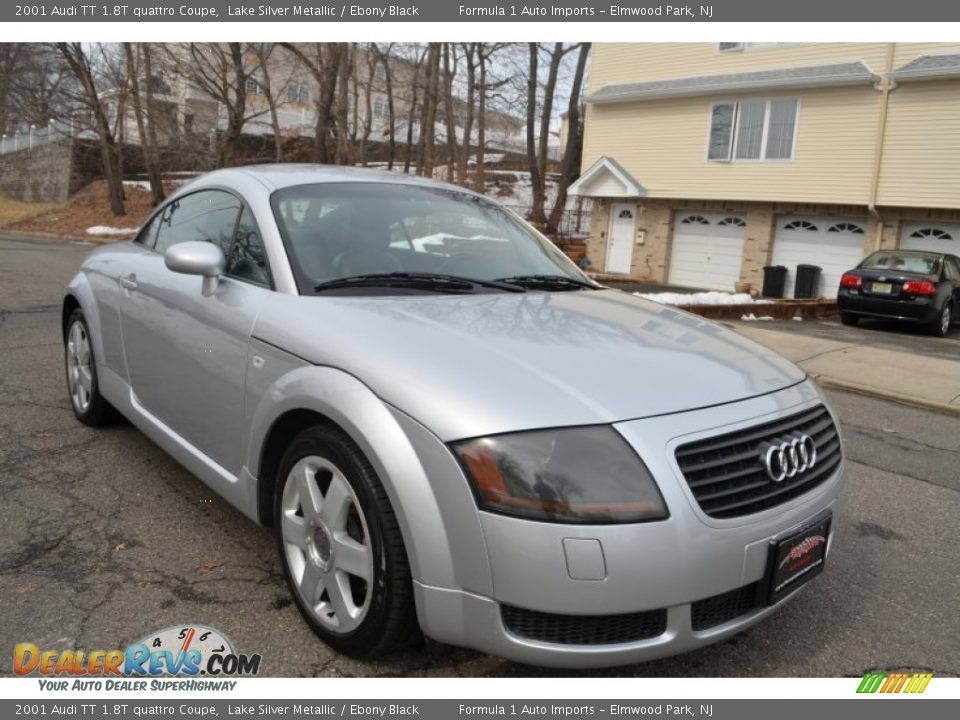 2001 Audi TT 1.8T quattro Coupe Lake Silver Metallic / Ebony Black Photo #3