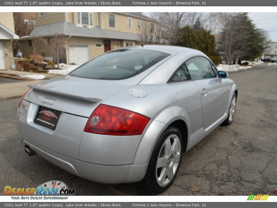 2001 Audi TT 1.8T quattro Coupe Lake Silver Metallic / Ebony Black Photo #5