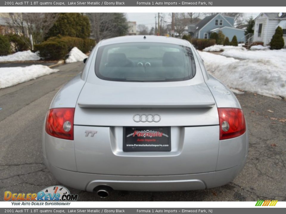 2001 Audi TT 1.8T quattro Coupe Lake Silver Metallic / Ebony Black Photo #6
