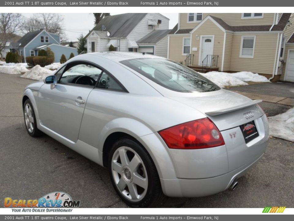 2001 Audi TT 1.8T quattro Coupe Lake Silver Metallic / Ebony Black Photo #7