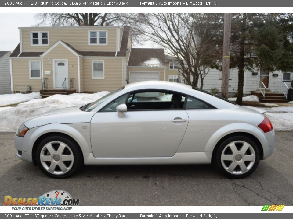 2001 Audi TT 1.8T quattro Coupe Lake Silver Metallic / Ebony Black Photo #8