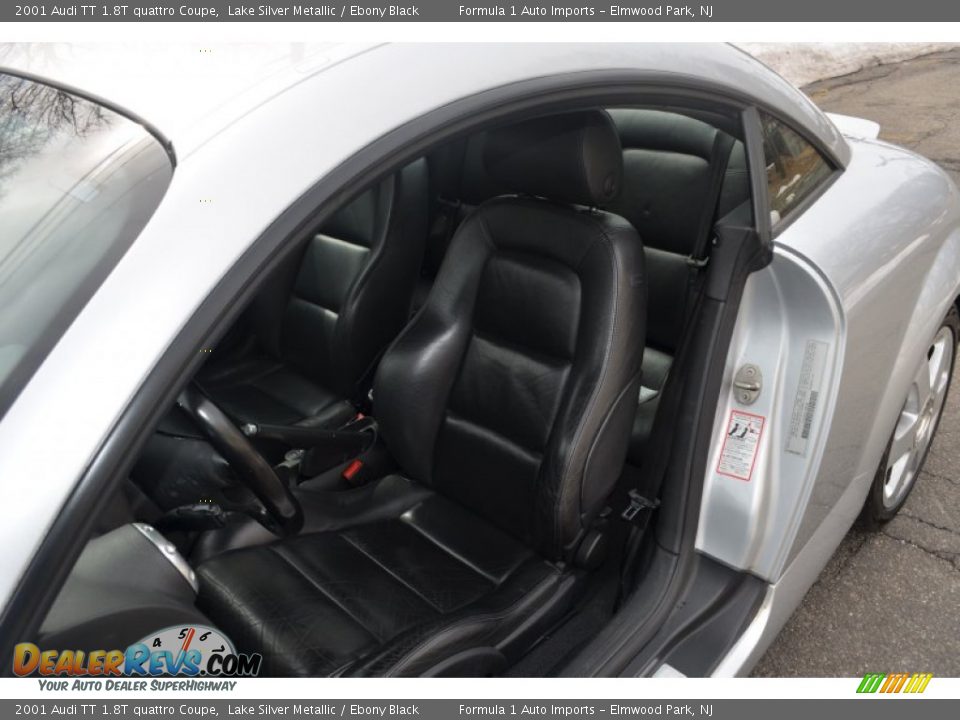 2001 Audi TT 1.8T quattro Coupe Lake Silver Metallic / Ebony Black Photo #9