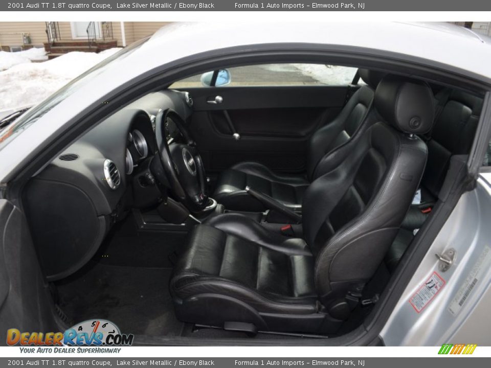 Ebony Black Interior - 2001 Audi TT 1.8T quattro Coupe Photo #10