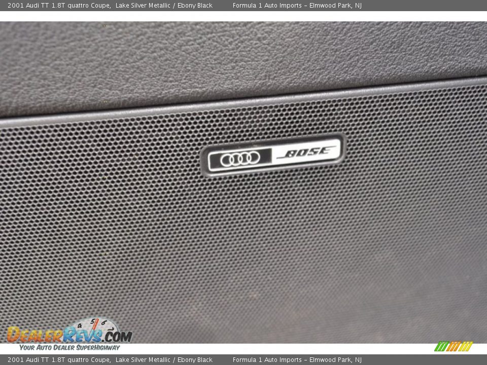 2001 Audi TT 1.8T quattro Coupe Lake Silver Metallic / Ebony Black Photo #13
