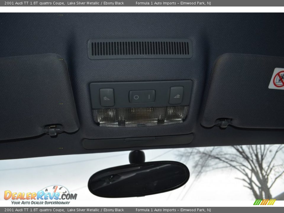2001 Audi TT 1.8T quattro Coupe Lake Silver Metallic / Ebony Black Photo #26