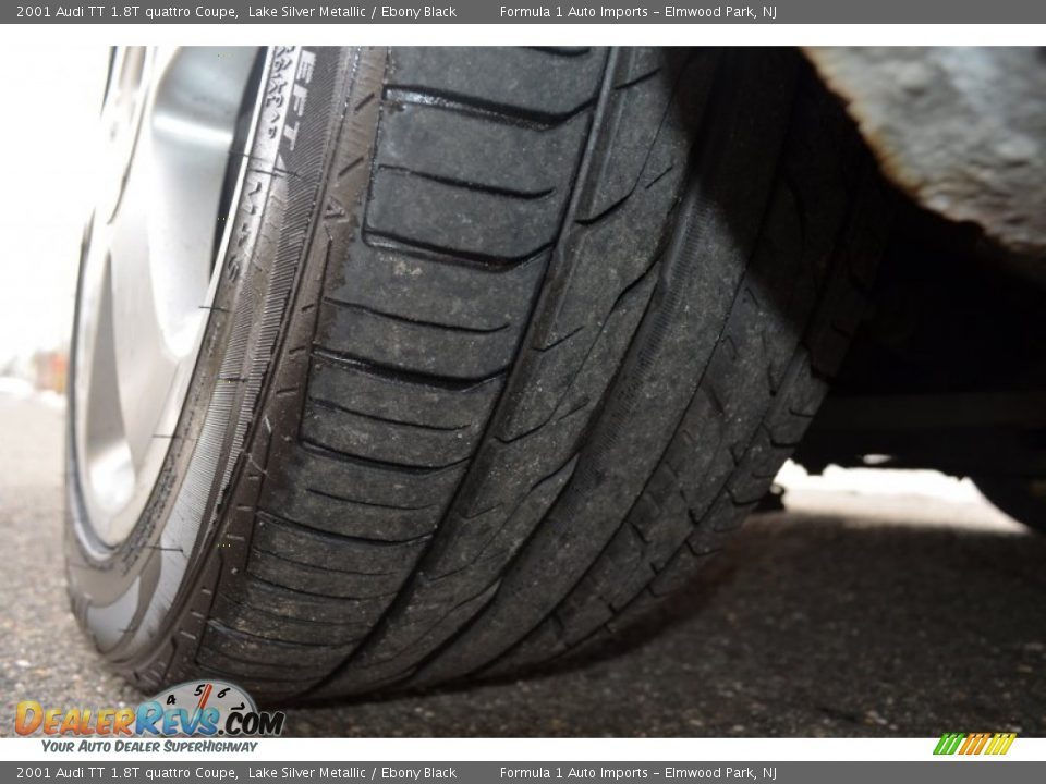 2001 Audi TT 1.8T quattro Coupe Lake Silver Metallic / Ebony Black Photo #31