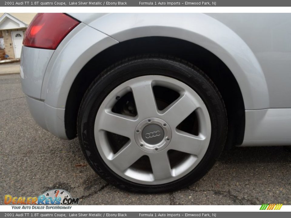 2001 Audi TT 1.8T quattro Coupe Lake Silver Metallic / Ebony Black Photo #34