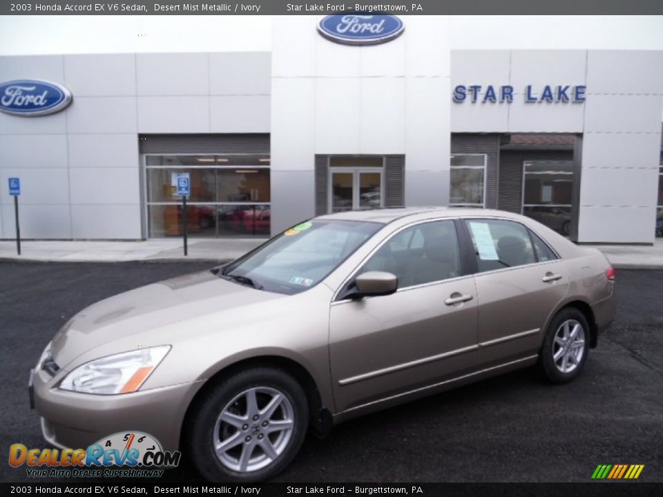 2003 Honda Accord EX V6 Sedan Desert Mist Metallic / Ivory Photo #1