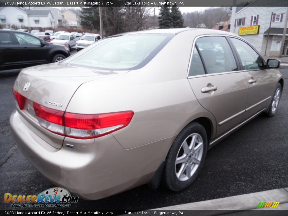2003 Honda Accord EX V6 Sedan Desert Mist Metallic / Ivory Photo #5