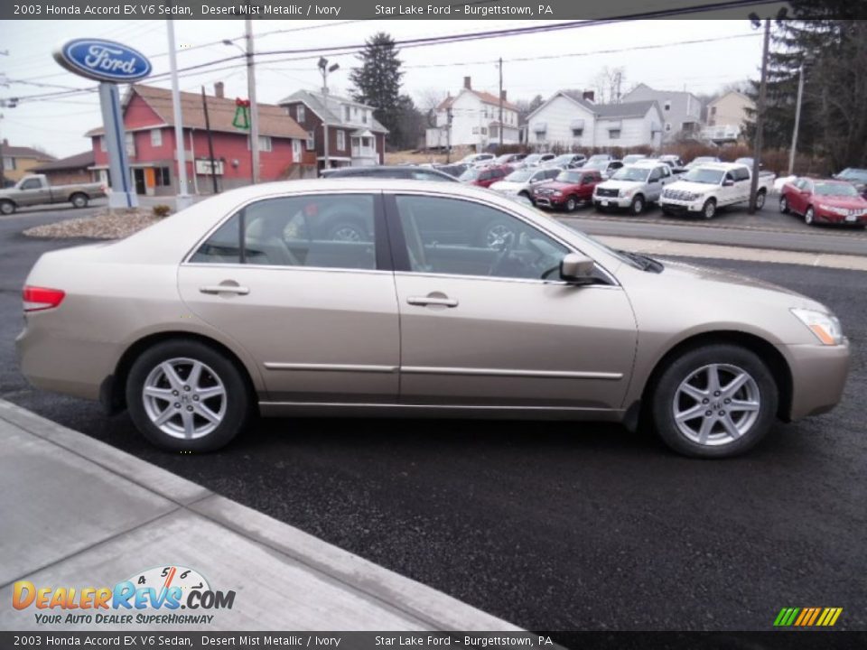 2003 Honda Accord EX V6 Sedan Desert Mist Metallic / Ivory Photo #6