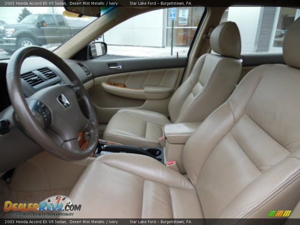 2003 Honda Accord EX V6 Sedan Desert Mist Metallic / Ivory Photo #10