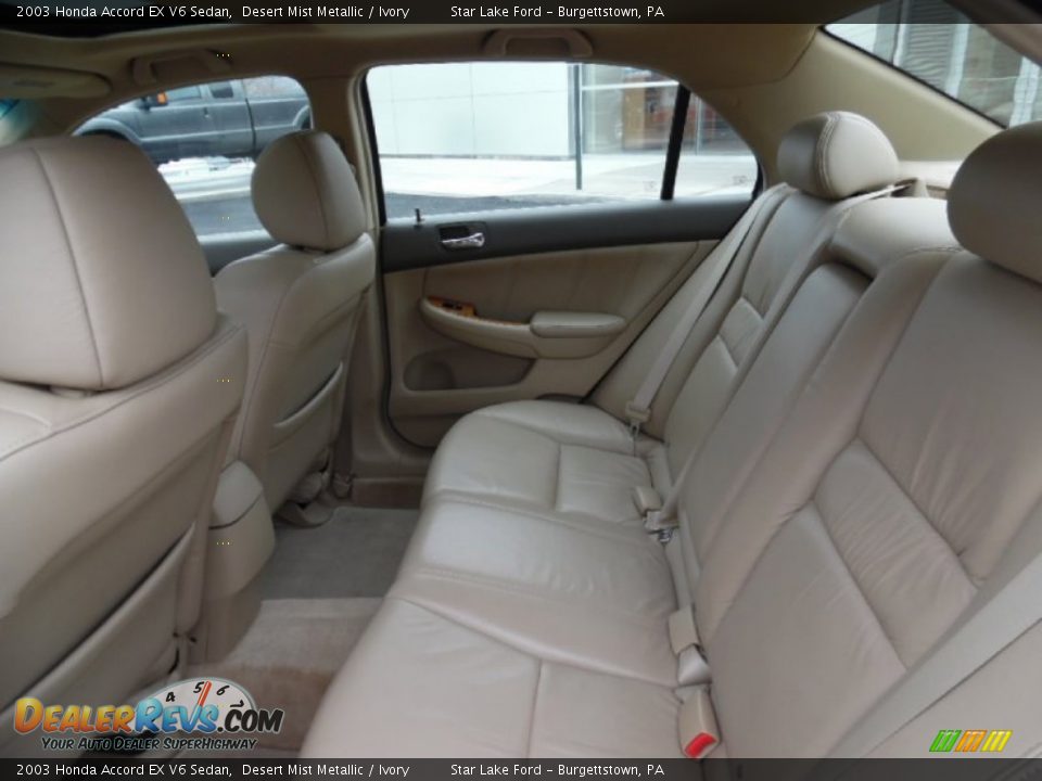 2003 Honda Accord EX V6 Sedan Desert Mist Metallic / Ivory Photo #11