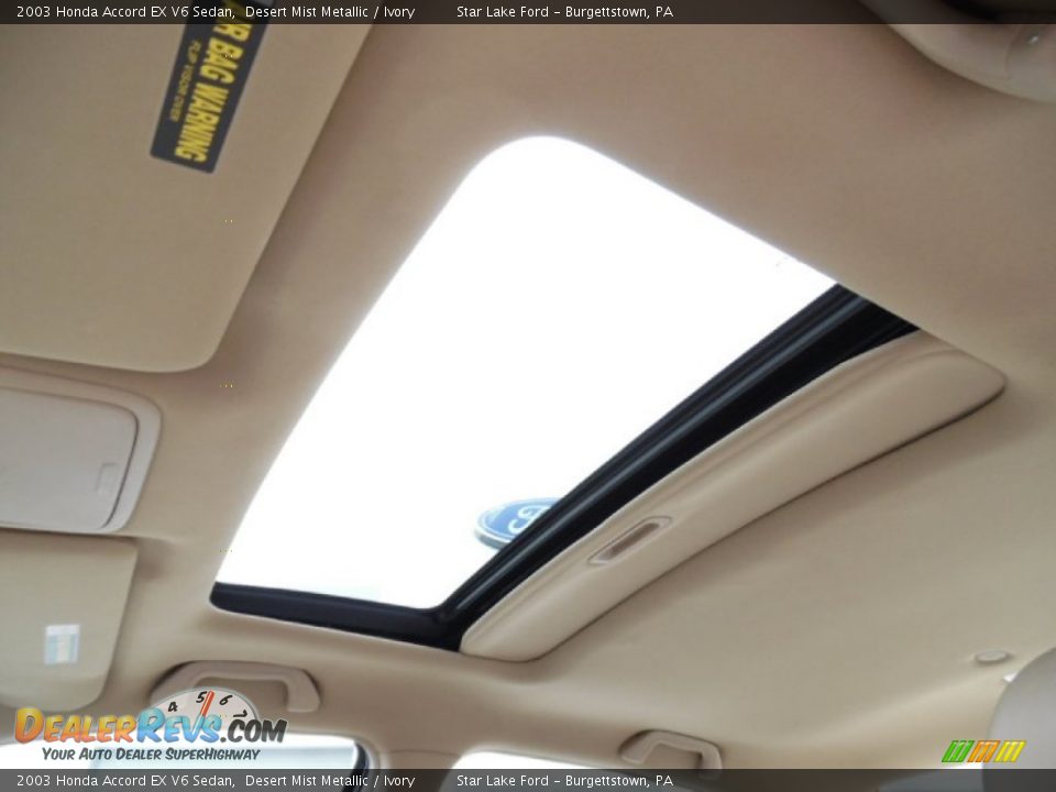 2003 Honda Accord EX V6 Sedan Desert Mist Metallic / Ivory Photo #16