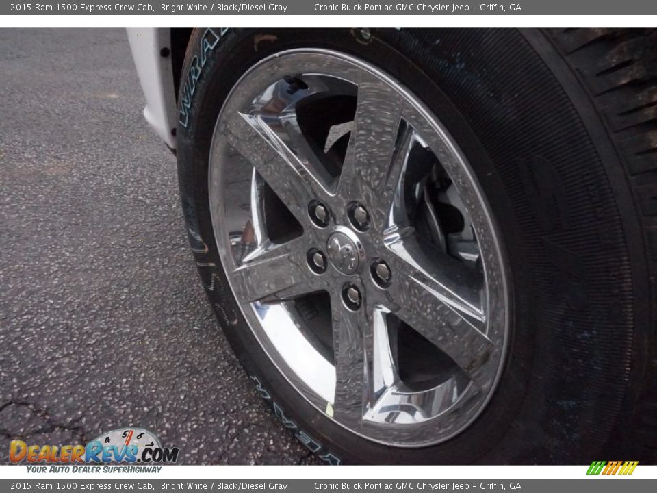 2015 Ram 1500 Express Crew Cab Bright White / Black/Diesel Gray Photo #13