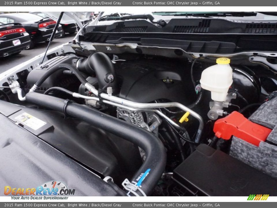 2015 Ram 1500 Express Crew Cab Bright White / Black/Diesel Gray Photo #15