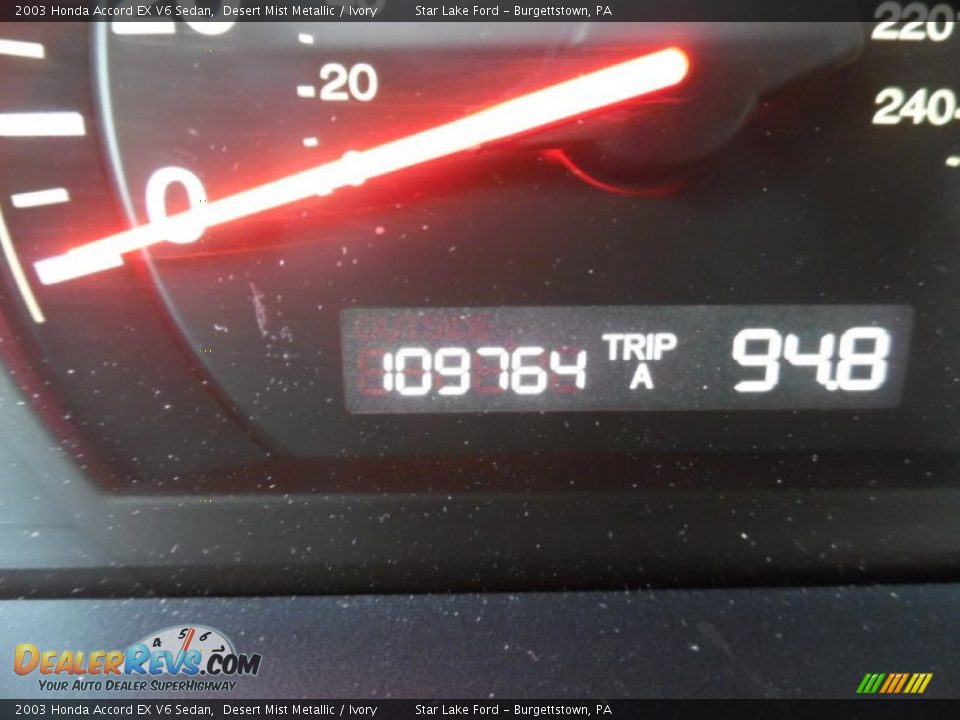 2003 Honda Accord EX V6 Sedan Desert Mist Metallic / Ivory Photo #20