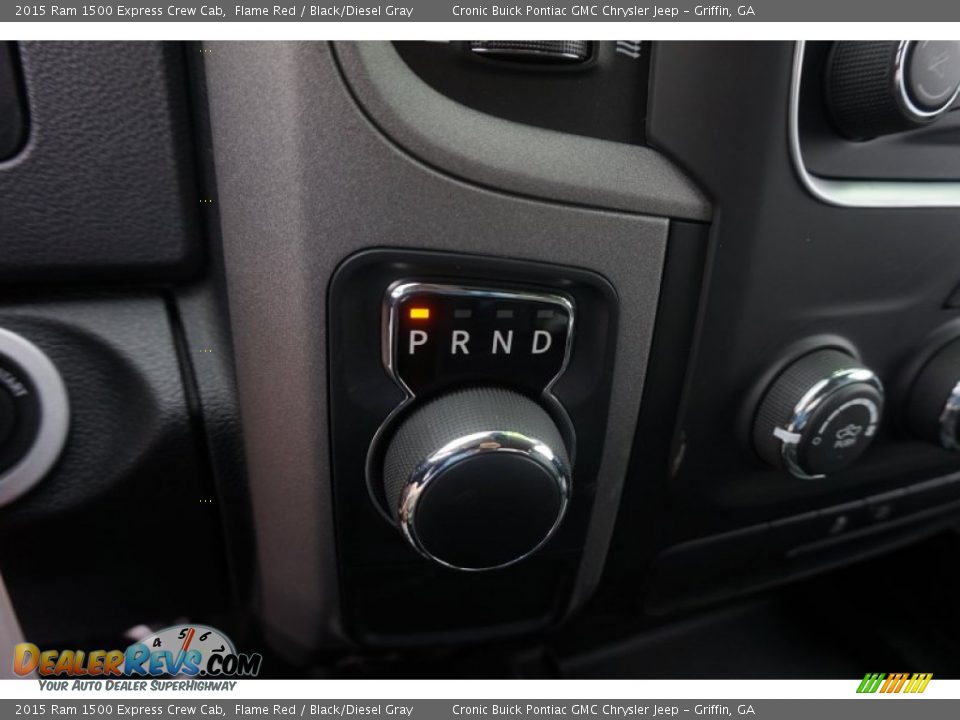 2015 Ram 1500 Express Crew Cab Flame Red / Black/Diesel Gray Photo #16