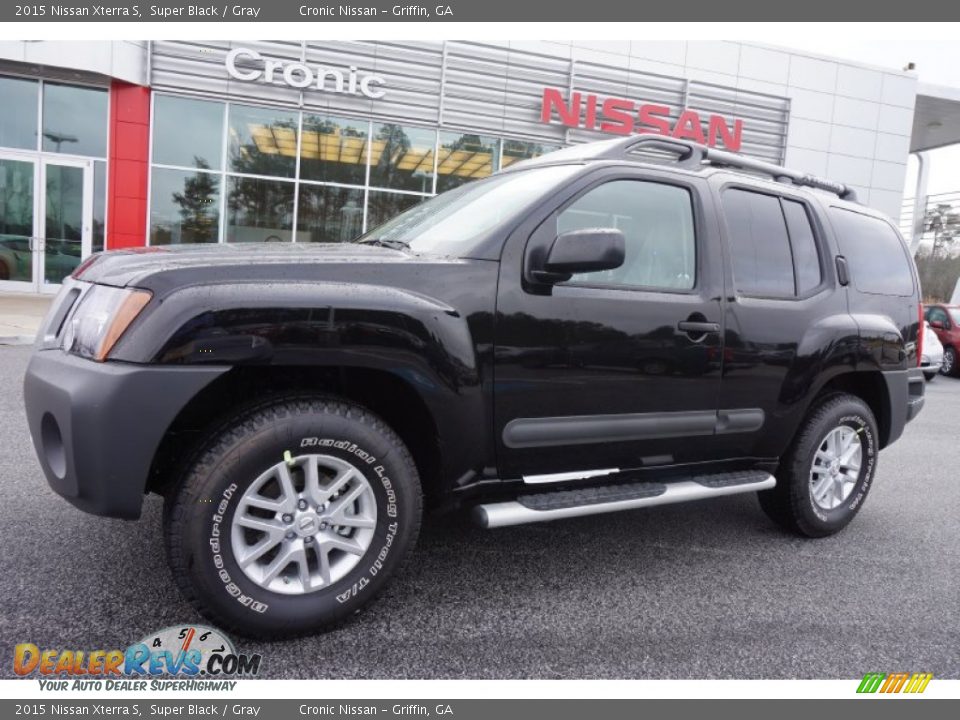 2015 Nissan Xterra S Super Black / Gray Photo #1