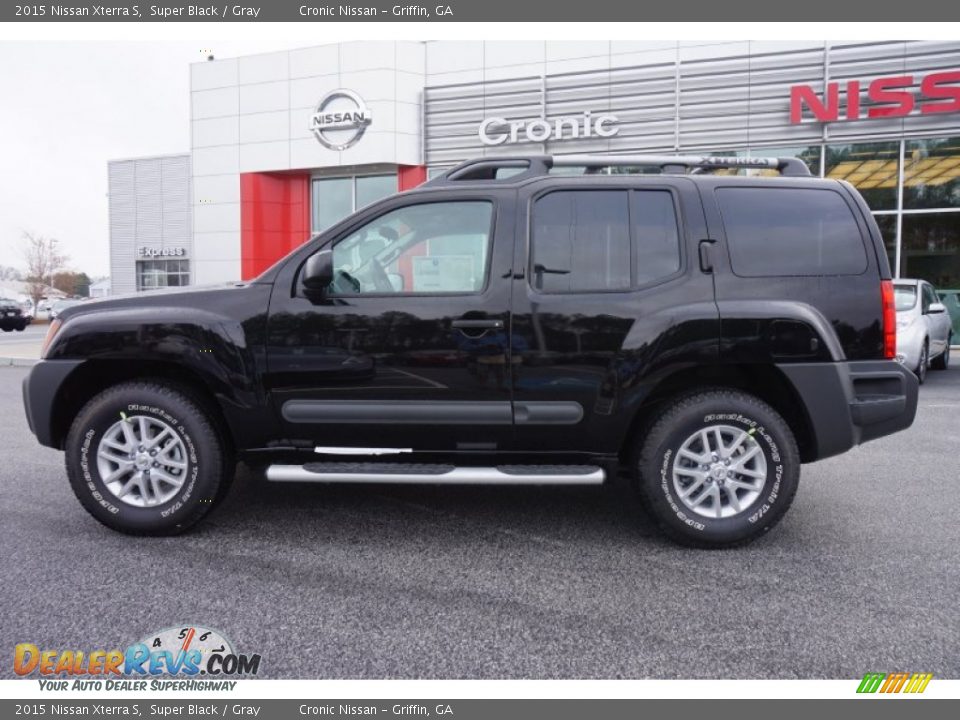 2015 Nissan Xterra S Super Black / Gray Photo #2