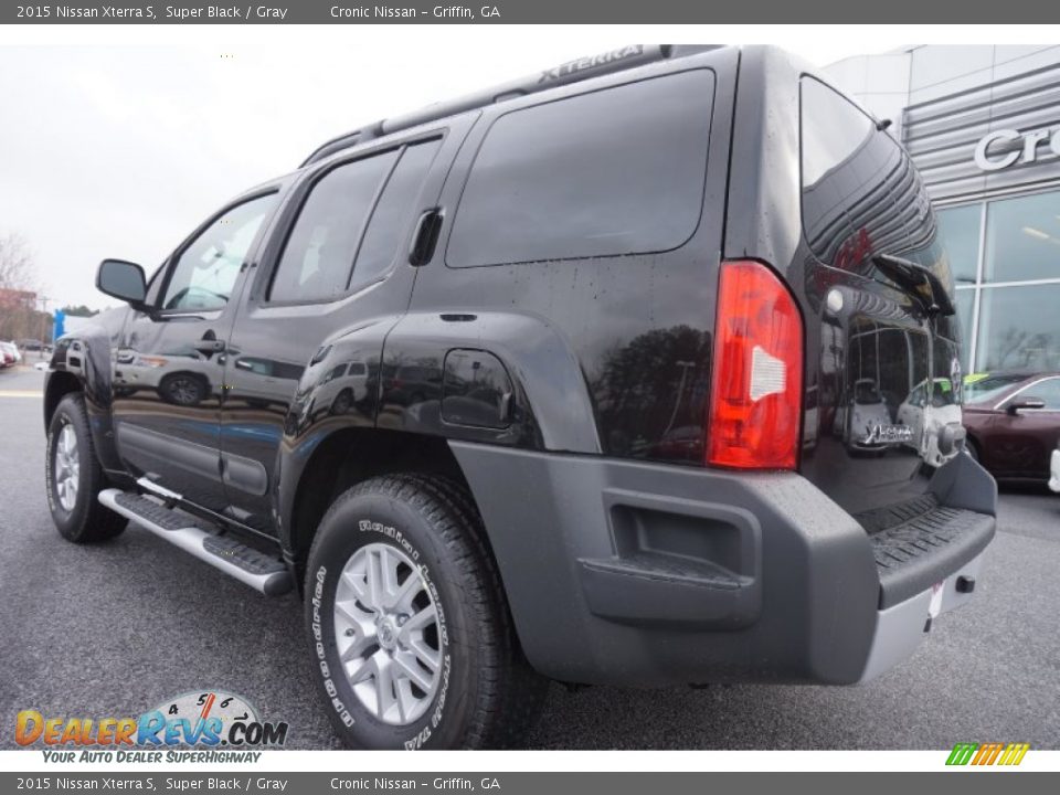 2015 Nissan Xterra S Super Black / Gray Photo #3
