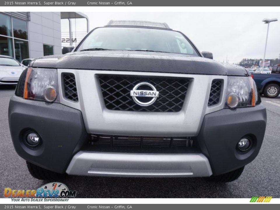 2015 Nissan Xterra S Super Black / Gray Photo #8